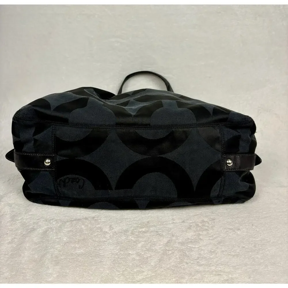 Coach Y2K Madison Op Art Sateen Maggie Shoulder Bag with Scarf